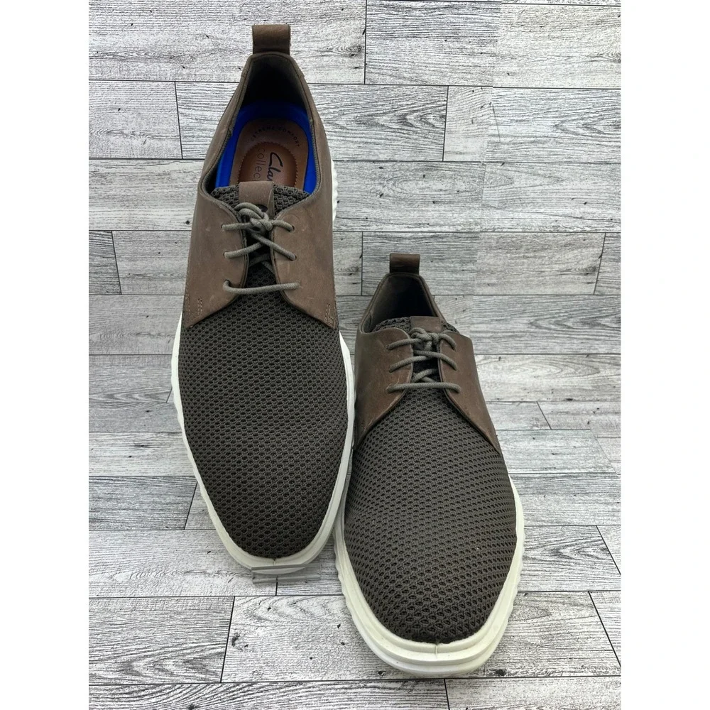 ECCO ST.1 Hybrid Lite Men Brown Leather Mesh Oxford Sneaker 837264 Size 45 US 11